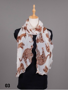 CHIFFON WRINKLE, JAGUAR SCARF